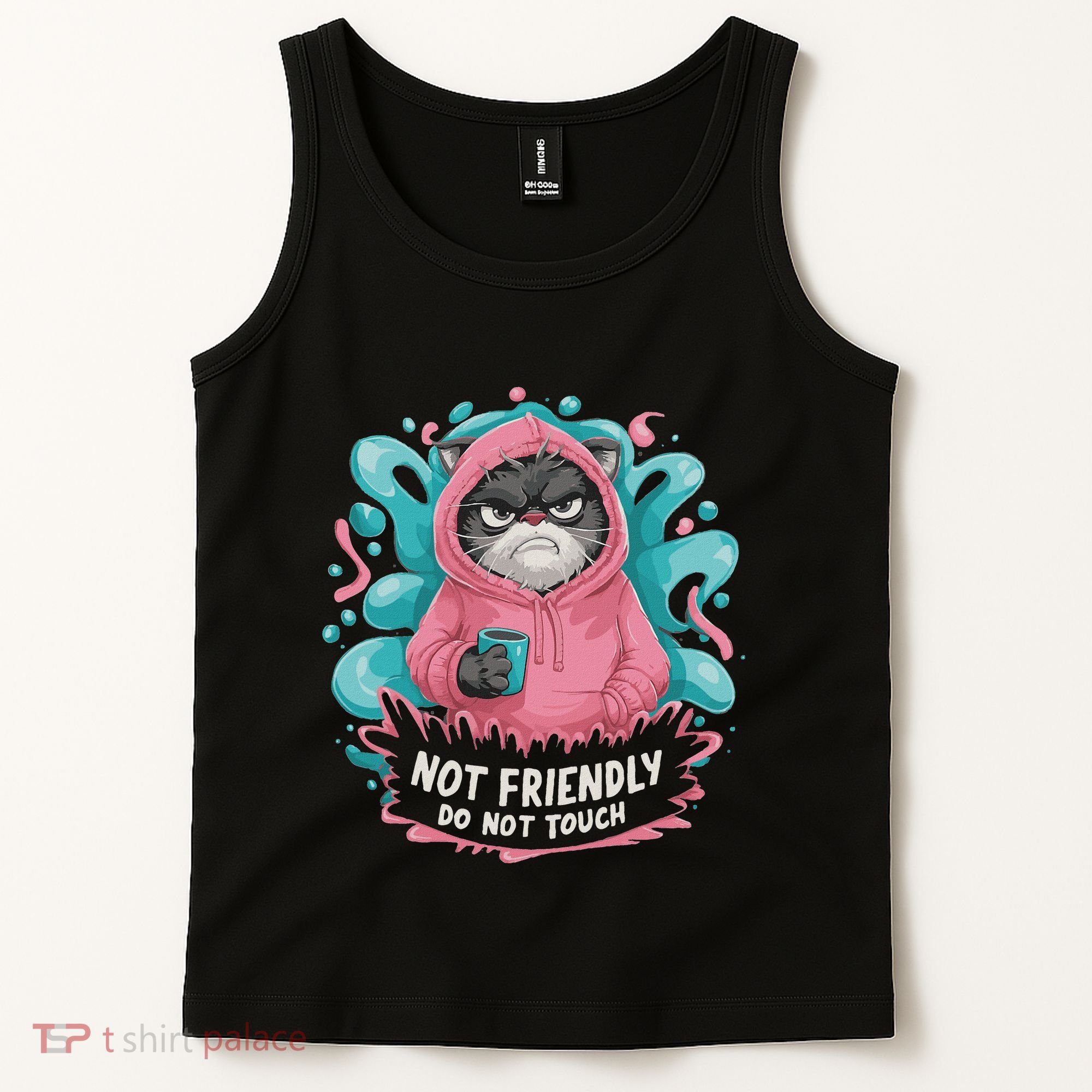 Sarcastic Loner Introvert Clothing Not Friendly Do Not Touch Tank Top
