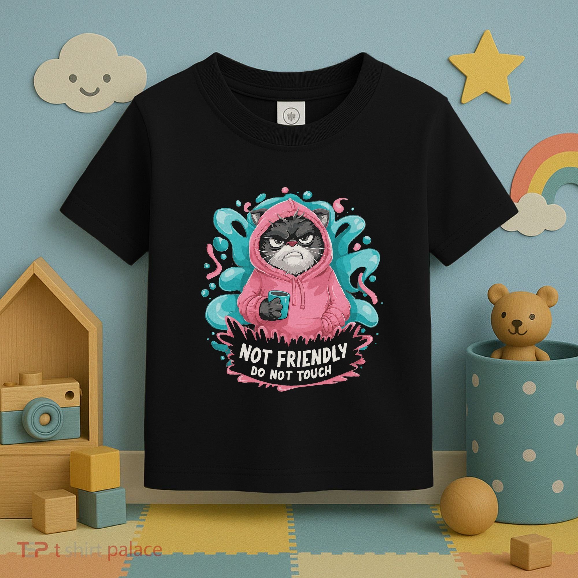 Sarcastic Loner Introvert Clothing Not Friendly Do Not Touch Toddler T-Shirt