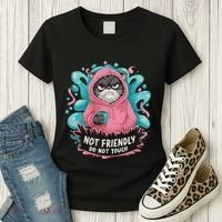 Sarcastic Loner Introvert Clothing Not Friendly Do Not Touch Women's T-Shirt thumb 3