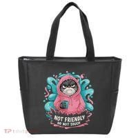 Sarcastic Loner Introvert Clothing Not Friendly Do Not Touch Tote Bag thumb 0