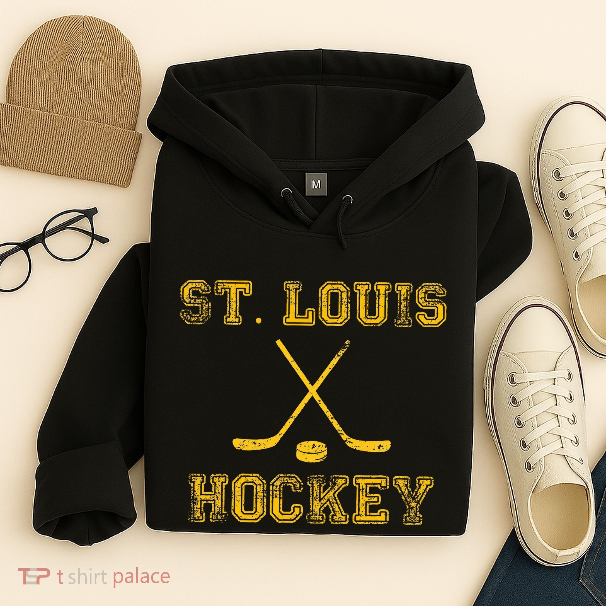 St. Louis Ice Hockey Sticks State Outile Stl Hoodie