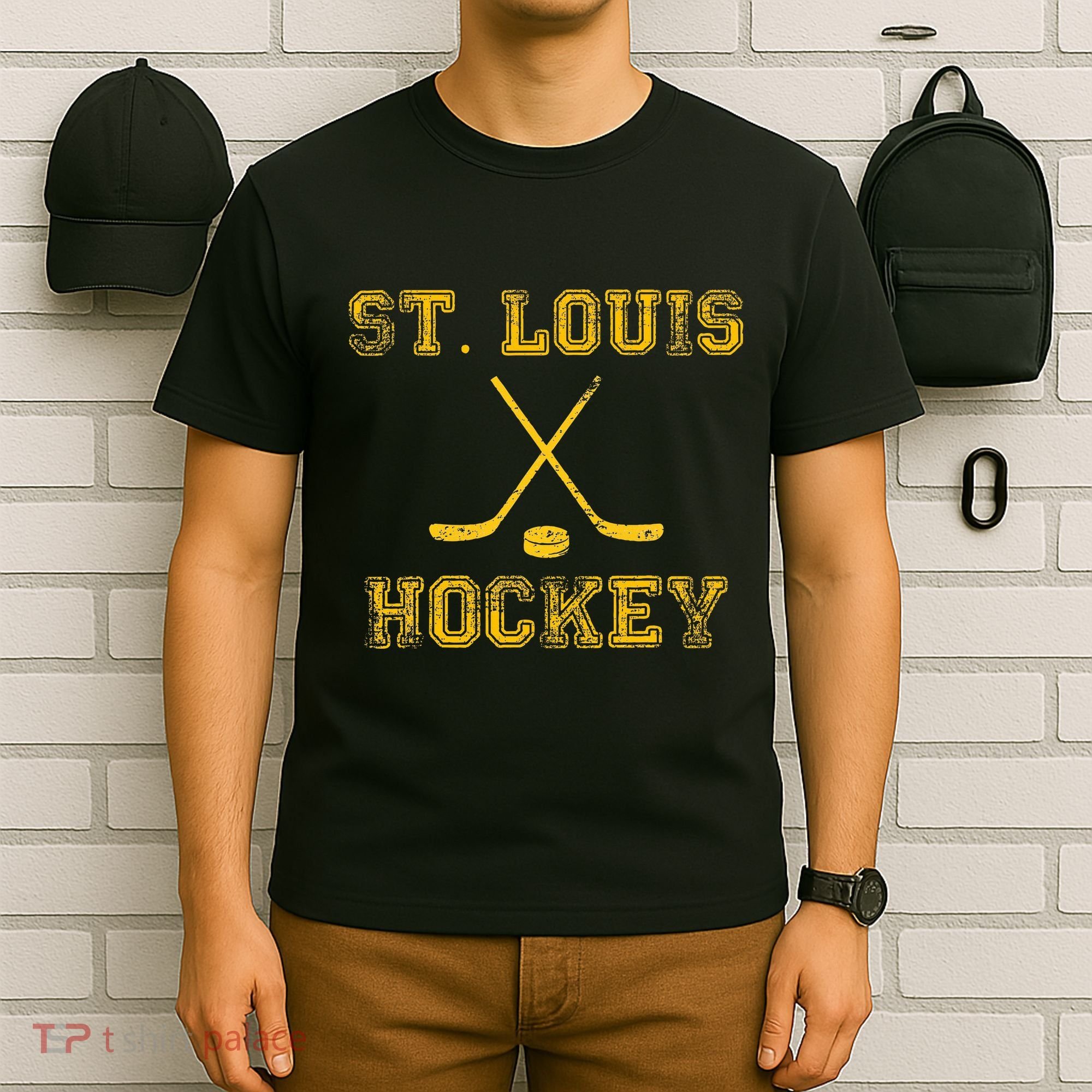 St. Louis Ice Hockey Sticks State Outile Stl T-Shirt