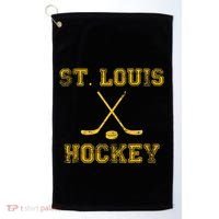 St. Louis Ice Hockey Sticks State Outile Stl Golf Towel thumb 0