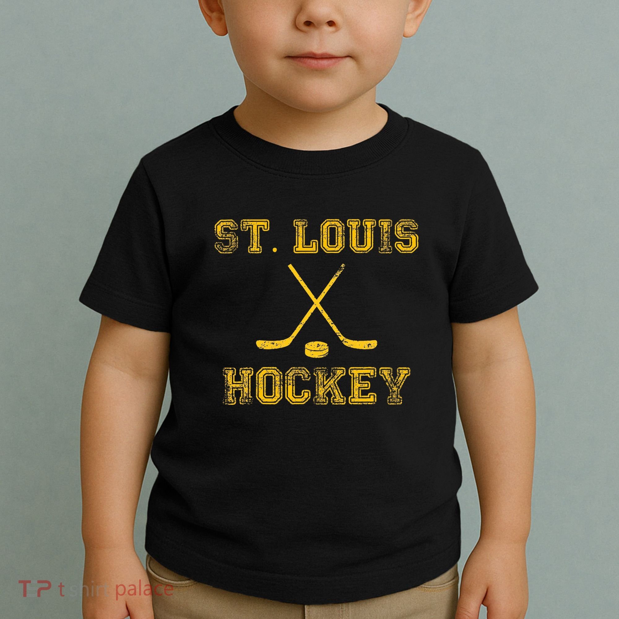 St. Louis Ice Hockey Sticks State Outile Stl Toddler T-Shirt