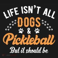 S Life IsnT All Dogs And Pickleball Player Gift Doggie Tank thumb 4