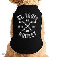 St. Louis Ice Hockey Crossed Sticks Doggie Tank thumb 0
