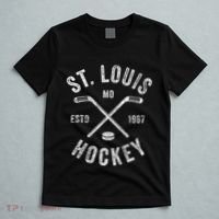 St. Louis Ice Hockey Crossed Sticks T-Shirt thumb 5