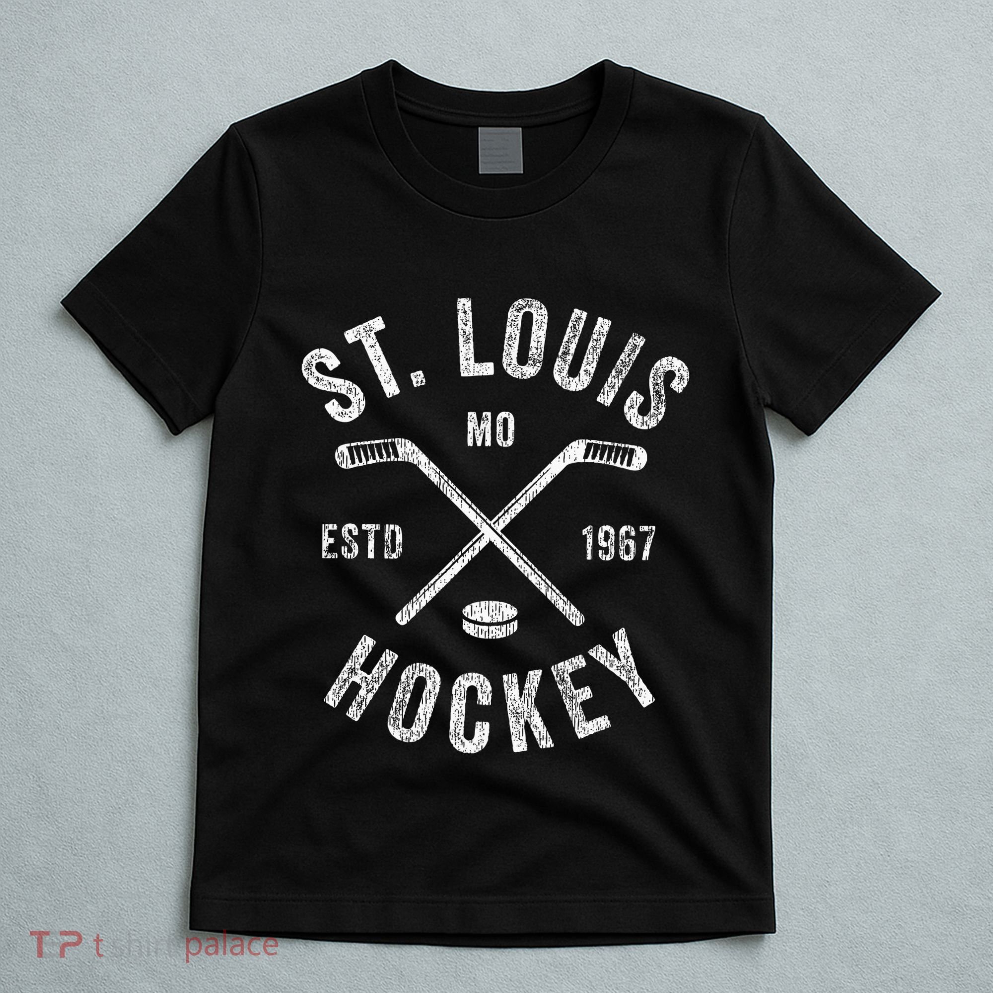 St. Louis Ice Hockey Crossed Sticks T-Shirt