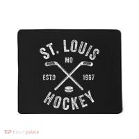 St. Louis Ice Hockey Crossed Sticks Mousepad thumb 0