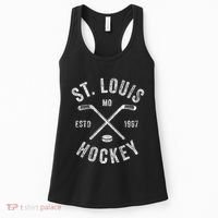 St. Louis Ice Hockey Crossed Sticks Women's Tank Top thumb 0