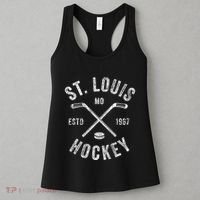 St. Louis Ice Hockey Crossed Sticks Women's Tank Top thumb 3