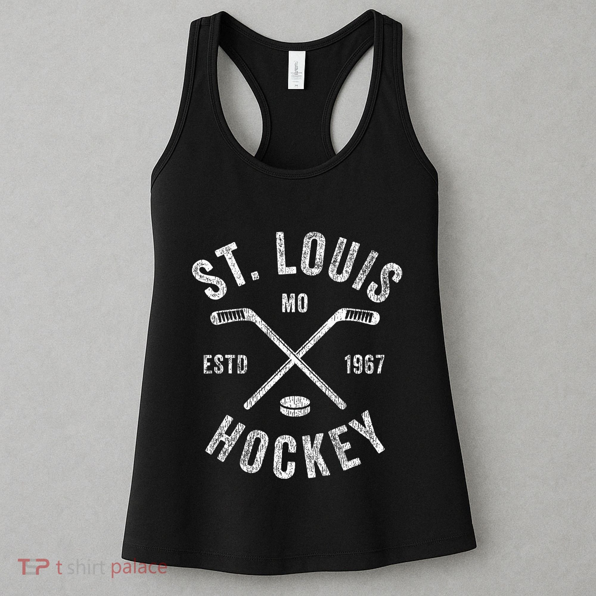 St. Louis Ice Hockey Crossed Sticks Women's Tank Top