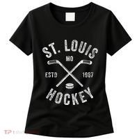 St. Louis Ice Hockey Crossed Sticks Women's T-Shirt thumb 0