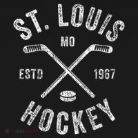 St. Louis Ice Hockey Crossed Sticks Women's T-Shirt thumb 6
