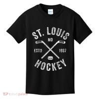 St. Louis Ice Hockey Crossed Sticks Kids T-Shirt thumb 0