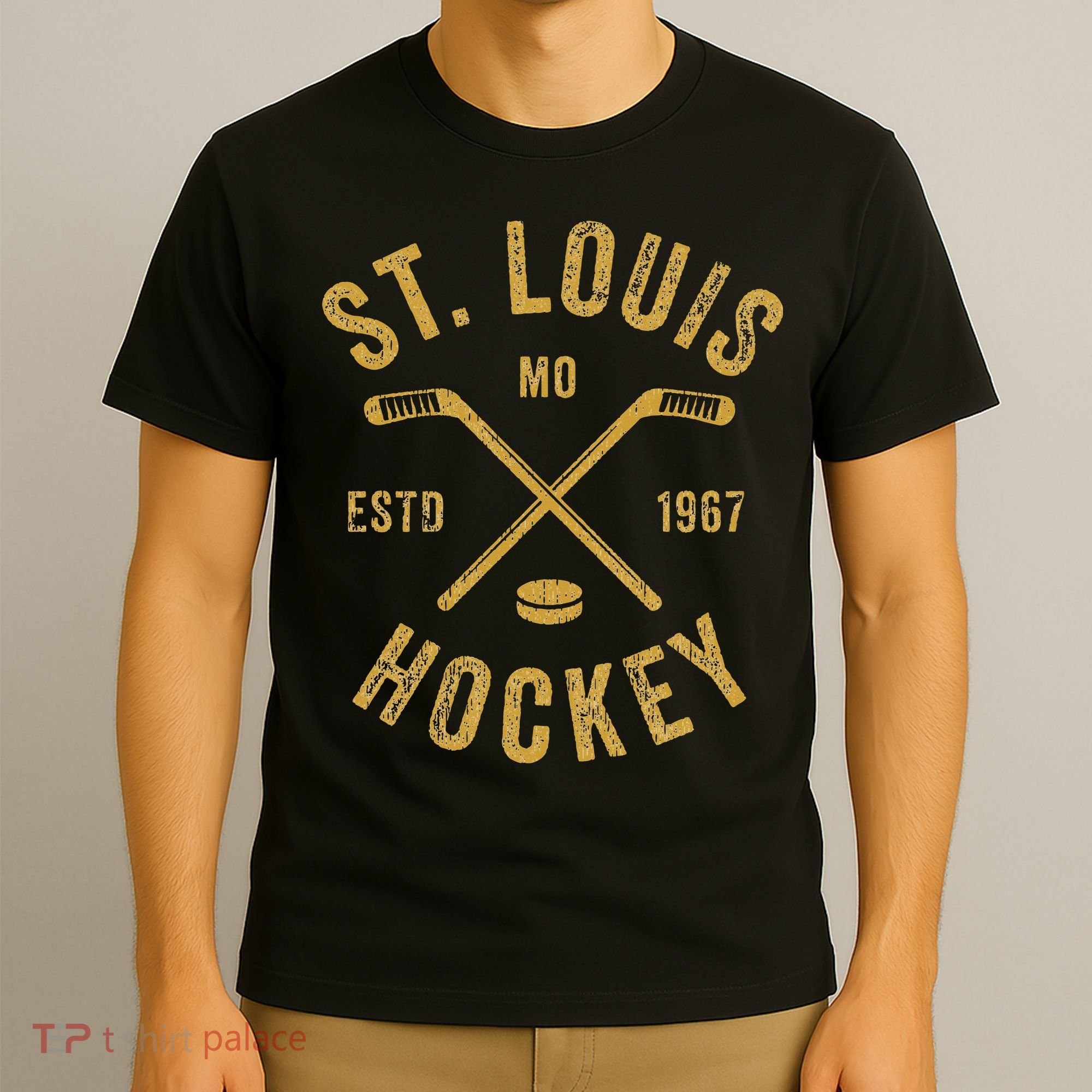 St. Louis Ice Hockey Hoodie crossed Sticks T-Shirt