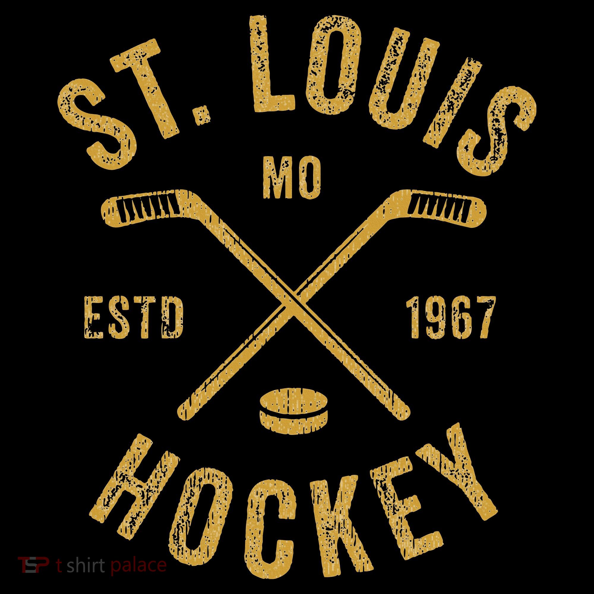 St. Louis Ice Hockey Hoodie crossed Sticks Coffee Mug