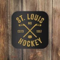 St. Louis Ice Hockey Hoodie crossed Sticks Coaster thumb 0