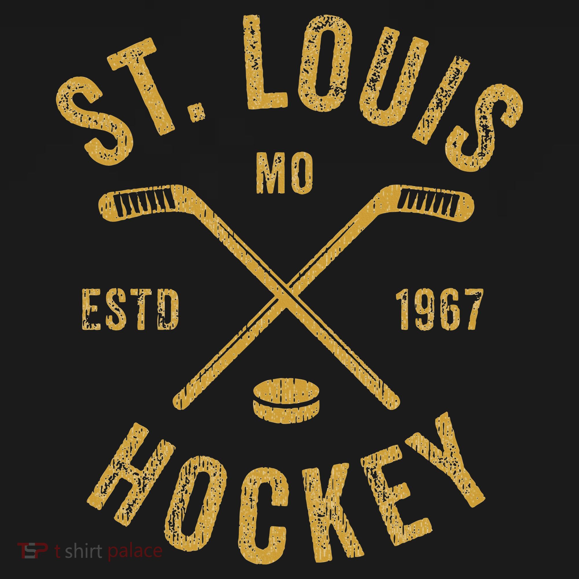 St. Louis Ice Hockey Hoodie crossed Sticks Women's Hoodie