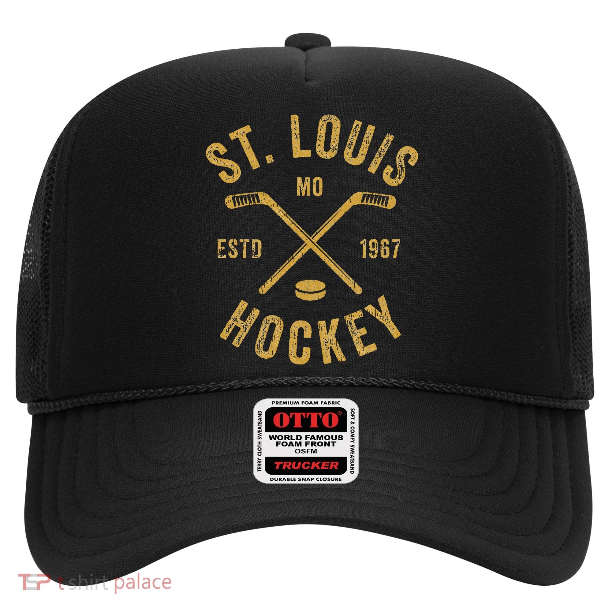 St. Louis Ice Hockey Hoodie crossed Sticks Hat