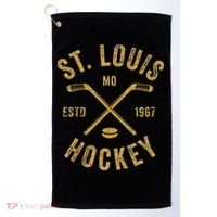 St. Louis Ice Hockey Hoodie crossed Sticks Golf Towel thumb 0