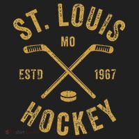 St. Louis Ice Hockey Hoodie crossed Sticks Golf Towel thumb 3