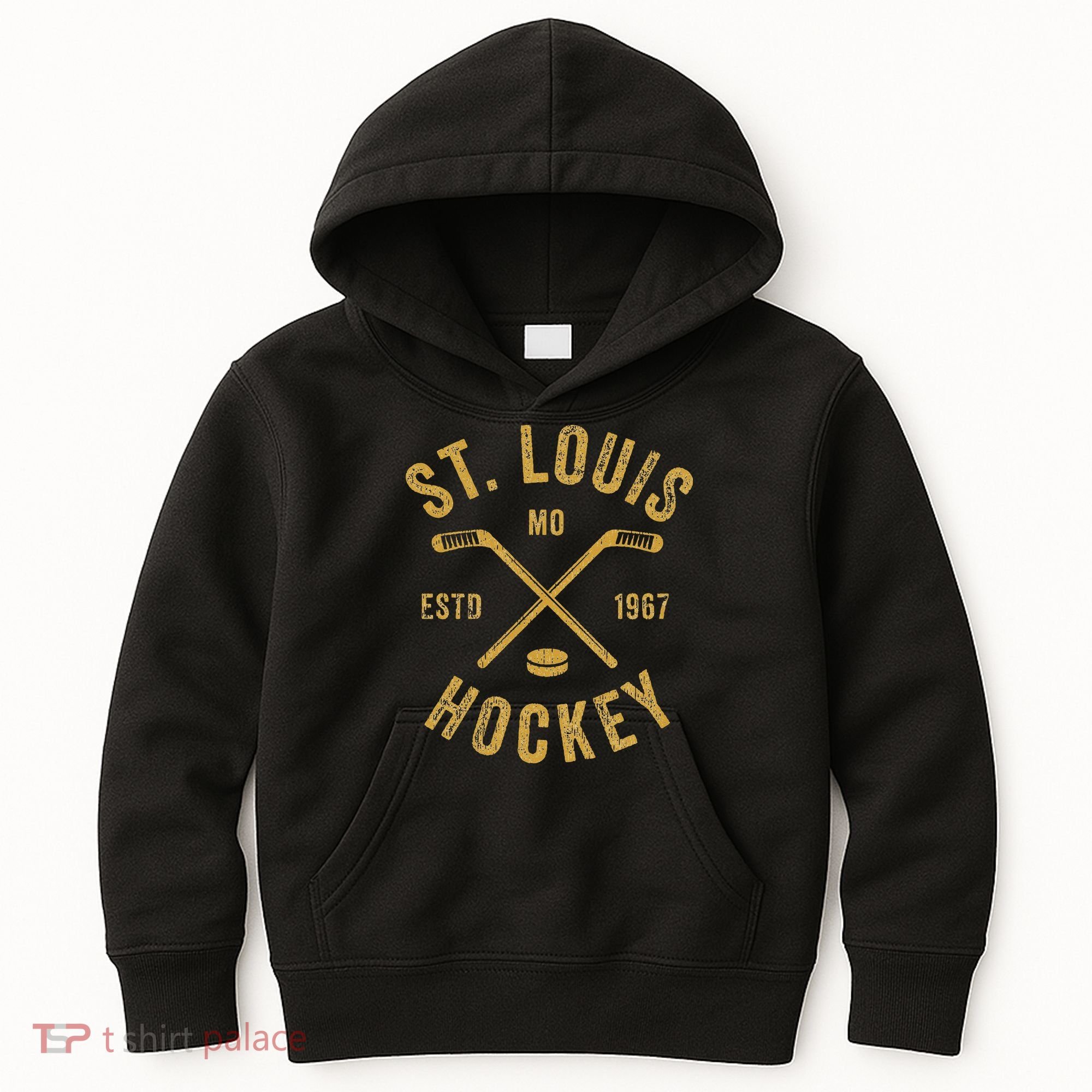 St. Louis Ice Hockey Hoodie crossed Sticks Kids Hoodie