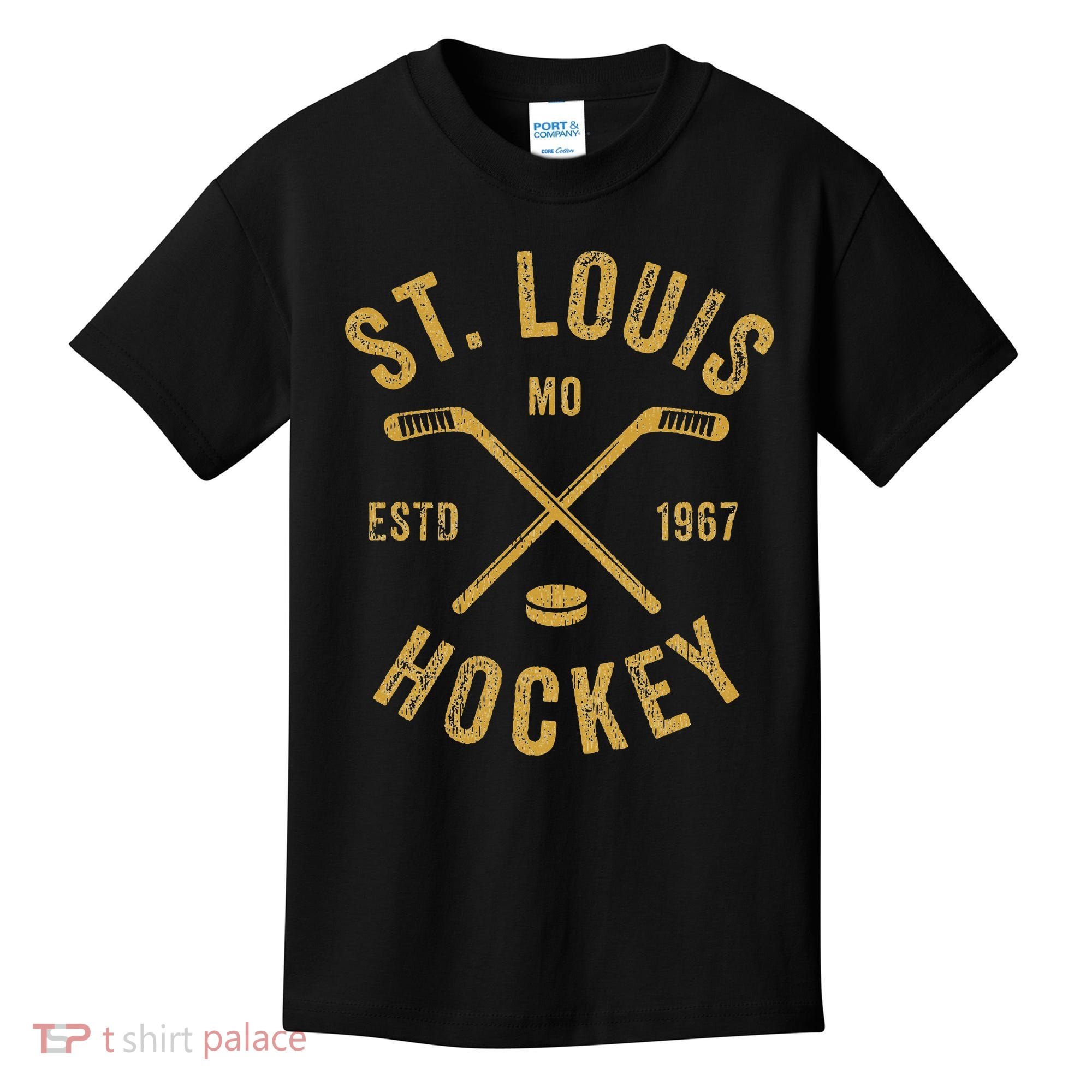 St. Louis Ice Hockey Hoodie crossed Sticks Kids T-Shirt
