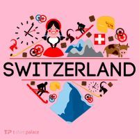 SWITZERLAND LOVE | | Illustrated Swiss Symbol, Alpine Coaster thumb 2