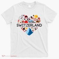 SWITZERLAND LOVE | | Illustrated Swiss Symbol, Alpine T-Shirt thumb 0
