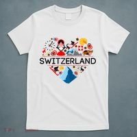 SWITZERLAND LOVE | | Illustrated Swiss Symbol, Alpine T-Shirt thumb 5