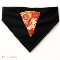 Slice Of Pepperoni Pizza USA-Made Doggie Bandana thumb 0