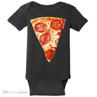 Slice Of Pepperoni Pizza Baby Bodysuit