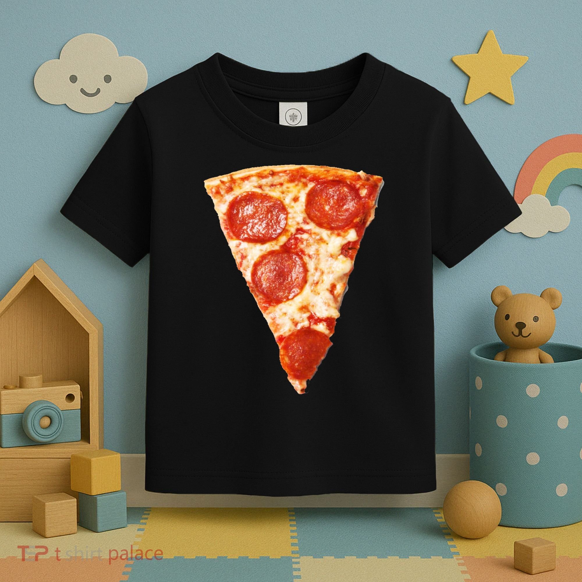 Slice Of Pepperoni Pizza Toddler T-Shirt