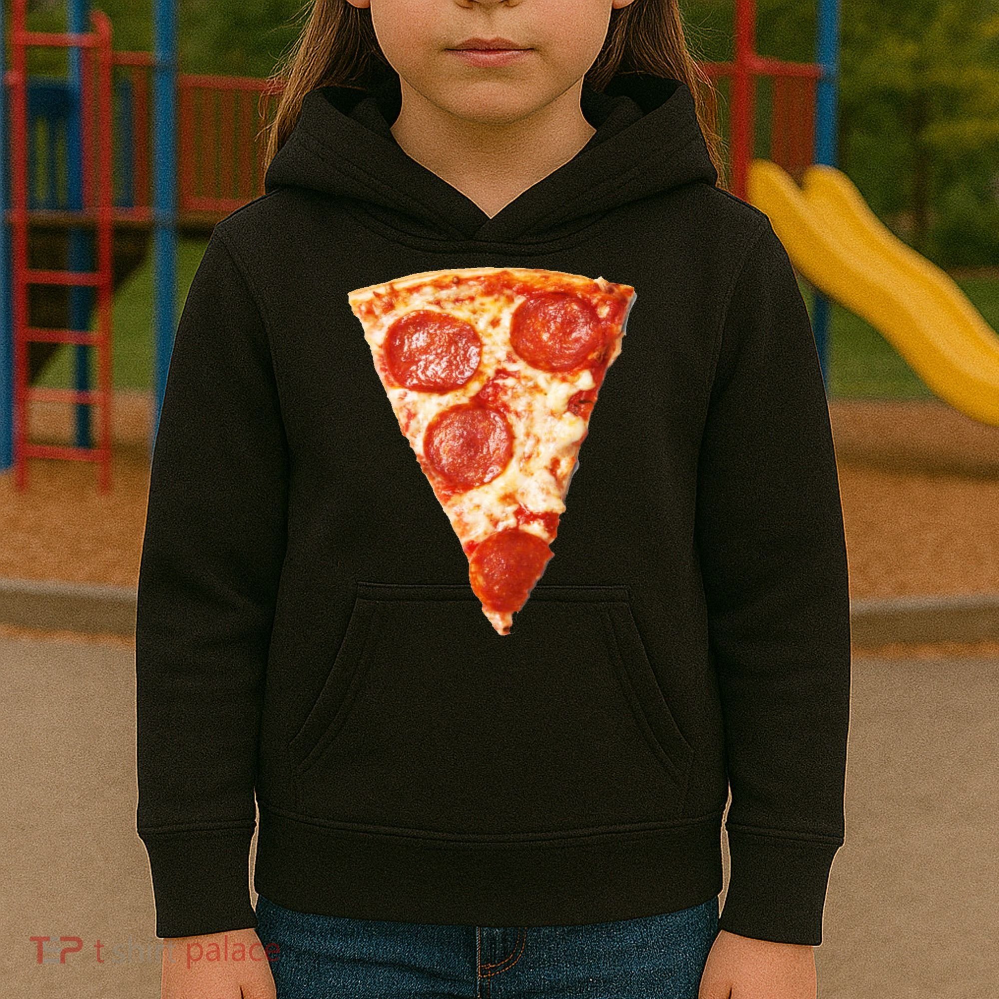 Slice Of Pepperoni Pizza Kids Hoodie