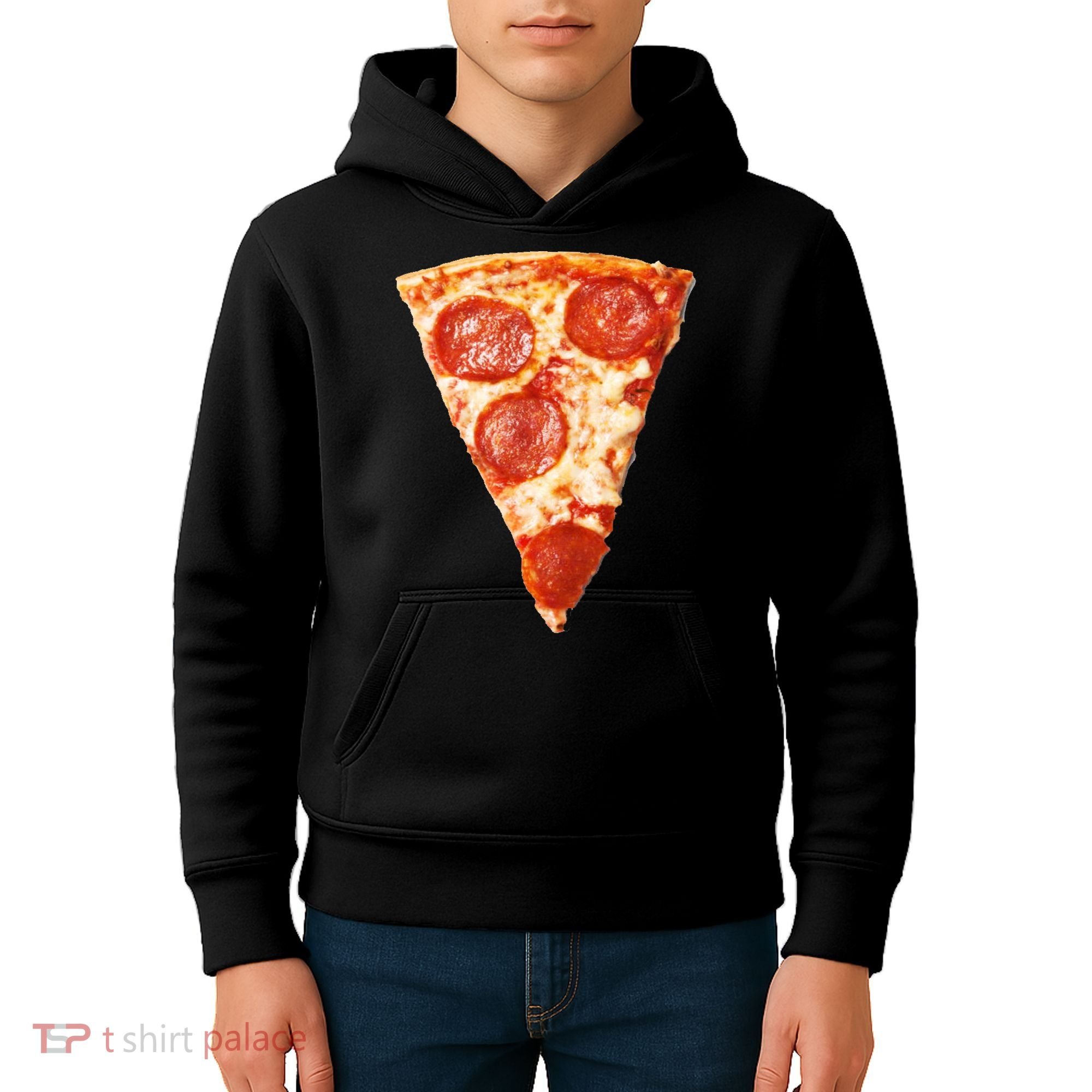 Slice Of Pepperoni Pizza Kids Hoodie