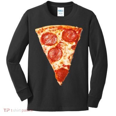 Slice Of Pepperoni Pizza Kids Long Sleeve Shirt