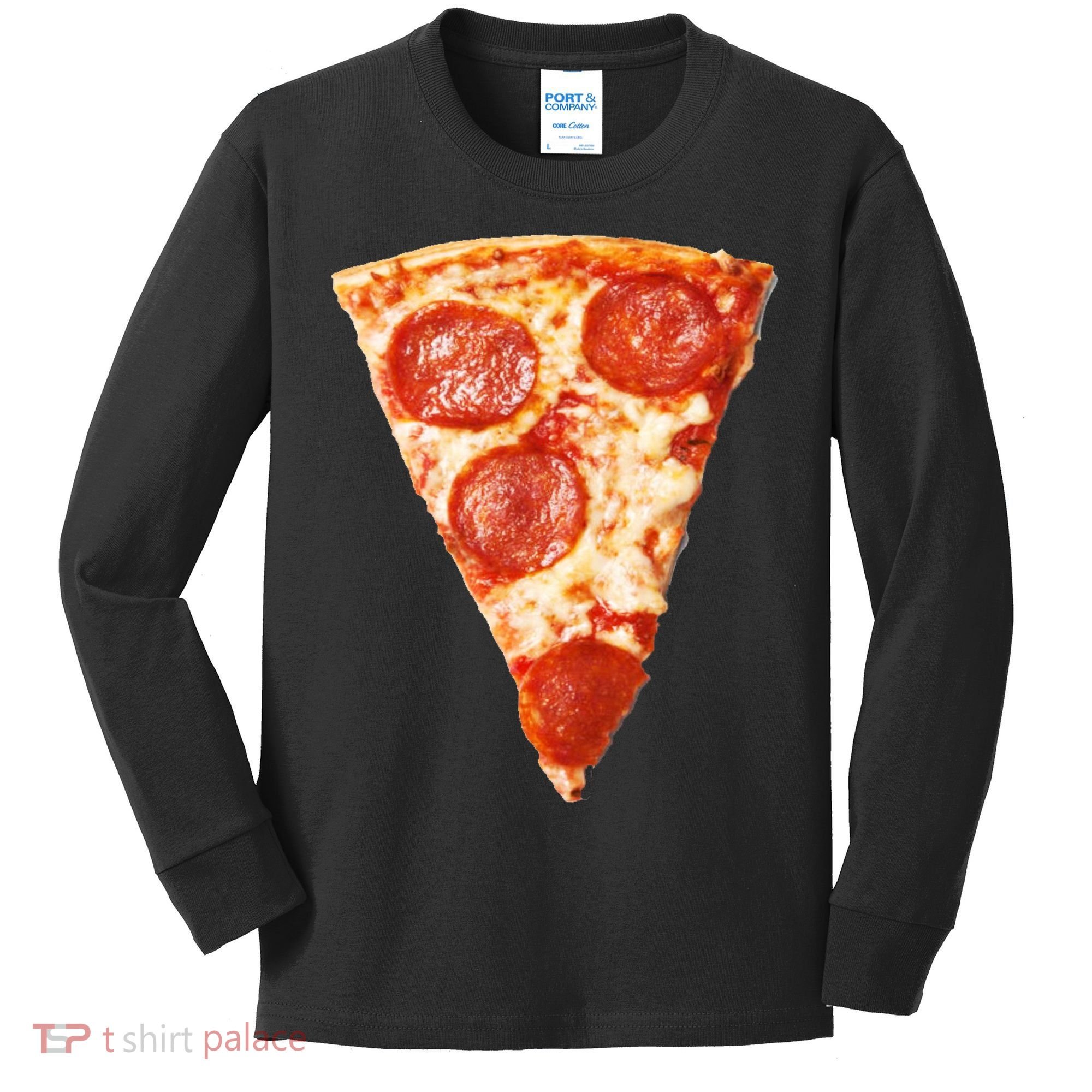 Slice Of Pepperoni Pizza Kids Long Sleeve Shirt