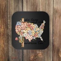 She Loves Jesus And America Too Usa Map Coaster thumb 0
