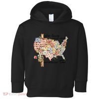She Loves Jesus And America Too Usa Map Toddler Hoodie thumb 0