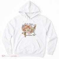 She Loves Jesus And America Too Usa Map Hoodie thumb 0
