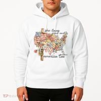 She Loves Jesus And America Too Usa Map Hoodie thumb 2