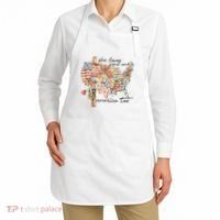 She Loves Jesus And America Too Usa Map Apron thumb 2