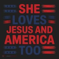 She Loves Jesus And America Too Women's Sweatshirt thumb 2
