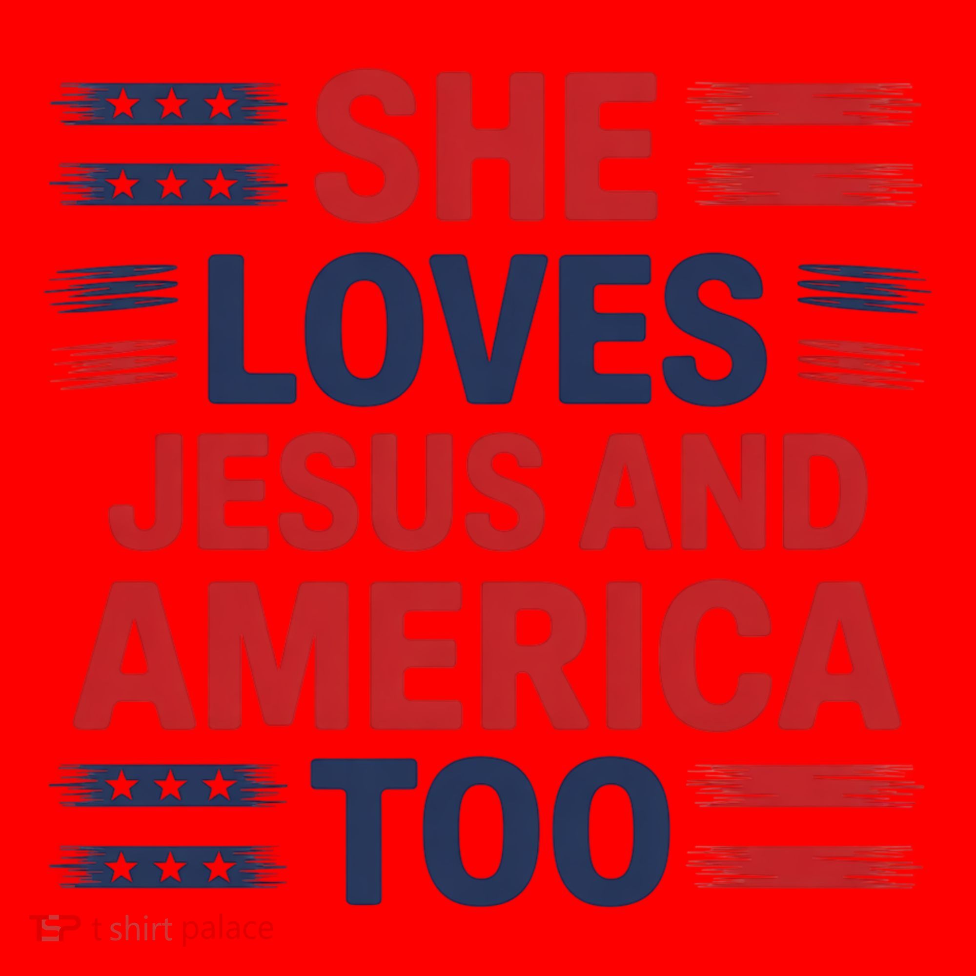 She Loves Jesus And America Too Santa Hat