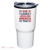 She Loves Jesus And America Too Tumbler thumb 0
