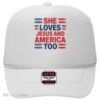 She Loves Jesus And America Too Hat thumb 0