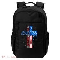 She Loves Jesus And America Too Backpack thumb 0
