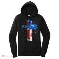 She Loves Jesus And America Too Women's Hoodie thumb 0
