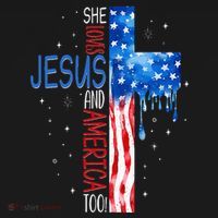 She Loves Jesus And America Too Women's Hoodie thumb 2